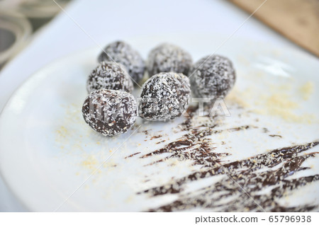 Coffee cake with coconut. Coffee desserts. 65796938