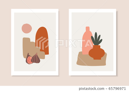Set of summer artistic, journaling greeting cards, invitations. Cut figs, ceramics, stairs and abstract geometric shapes. Modern minimalist vector drawing. Trendy posters, wall art, brochure covers. Set of summer artistic, journaling greeting cards, invitations. Cut figs, ceramics, stairs and abstract geometric shapes. Modern minimalist vector drawing. Trendy posters, wall art, brochure covers. 65796971