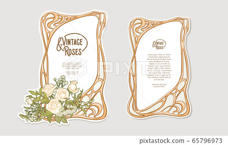 Label, decorative frame, border. 65796973