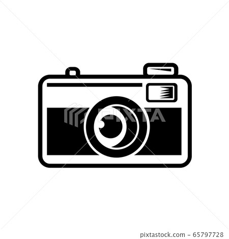 Vintage 35mm Film Camera Black and White Vintage 35mm Film Camera Black and White 65797728
