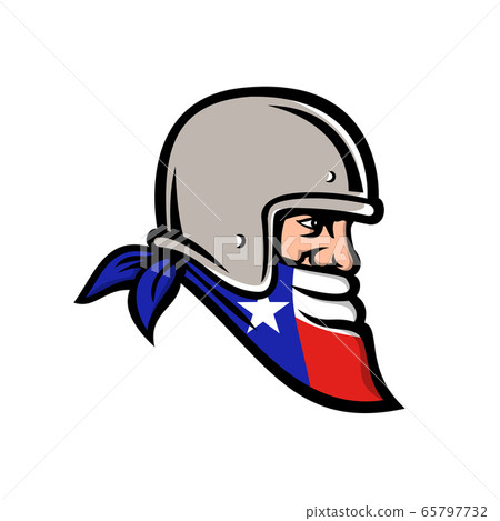 Texan Bandit Wearing Bandana Texas Flag Mascot Texan Bandit Wearing Bandana Texas Flag Mascot 65797732