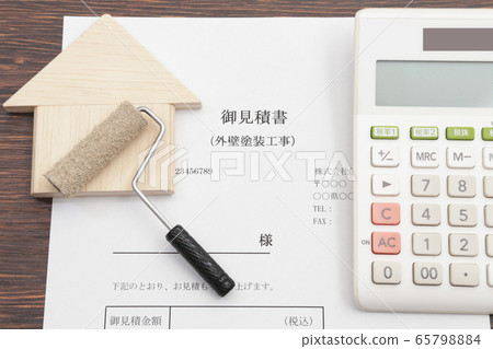 房屋外牆粉刷工作的估計圖像 房屋外牆粉刷工作的估計圖像 65798884