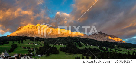 Sasso di Santa Croce in eastern Dolomites, Badia Sasso di Santa Croce in eastern Dolomites, Badia 65799154