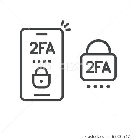 2fa icon line password secure login authentication verification vector outline art or sms push code messages symbol on smartphone mobile phone isolated pictogram, two factor or multi factor cellphone 2fa icon line password secure login authentication verification vector outline art or sms push code messages symbol on smartphone mobile phone isolated pictogram, two factor or multi factor cellphone 65801547
