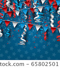 4th of July United States national Independence Day celebration background. 65802501