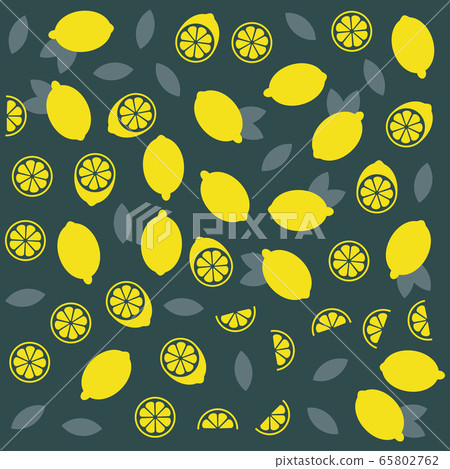 Lemon or lime citrus vector fun seamless pattern - Stock Illustration ...