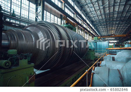 Turbine manufacturing factory, gears, nobody 65802846