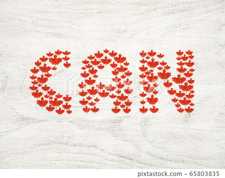 Canada Day. Beautiful greeting card. Close up 65803835
