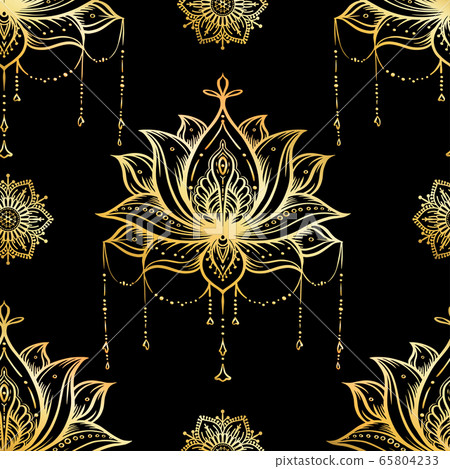 Ornate Lotus flower. Ornate Lotus flower. 65804233