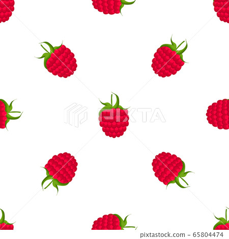 Theme big colored seamless red raspberry Theme big colored seamless red raspberry 65804474