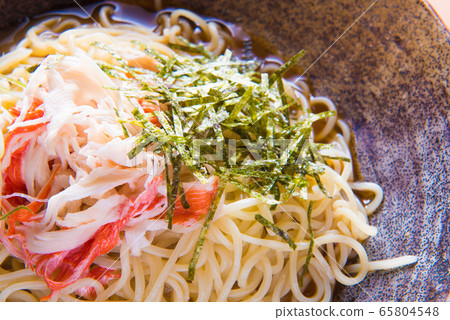 顏射蕎麥麵配以蛋黃醬蟹肉棒 65804548