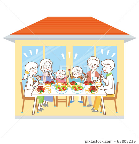 3代家庭用餐 3代家庭用餐 65805239