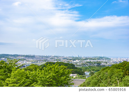 Cityscape seen from the suburbs 65805916