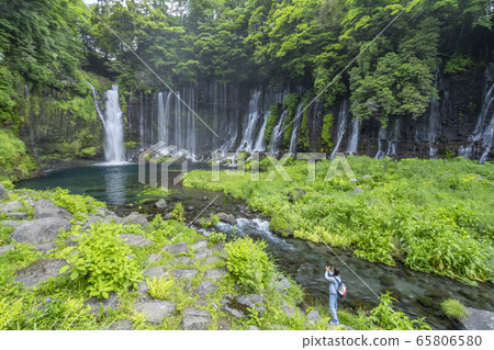 靜岡縣Shiraito瀑布富士宮市 靜岡縣Shiraito瀑布富士宮市 65806580
