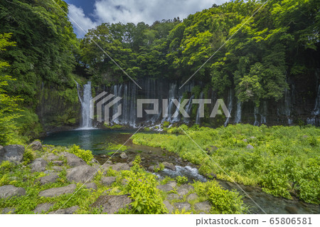 靜岡縣Shiraito瀑布富士宮市 靜岡縣Shiraito瀑布富士宮市 65806581