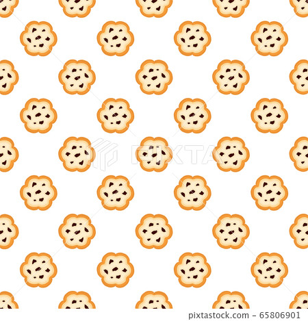 Illustration on theme big set identical biscuit, 65806901