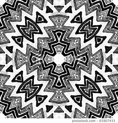 Dark black and white Geometric Watercolor. Decent Dark black and white Geometric Watercolor. Decent 65807433