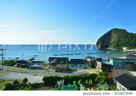 Sanin Main Line train window scenery 65807646