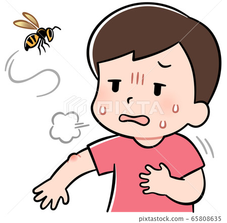 Anaphylactic shock boy - Stock Illustration [65808635] - PIXTA