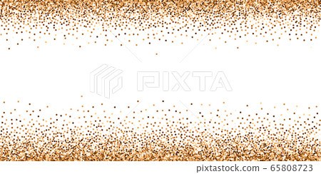 Red round gold glitter luxury sparkling confetti.  65808723