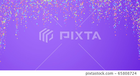 Festive confetti. Celebration stars. Colorful star 65808724