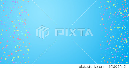 Festive confetti. Celebration stars. Colorful star Festive confetti. Celebration stars. Colorful star 65809642