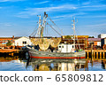Fishing trawler in the port of Buesum in  North Frisia (Germany) 65809812