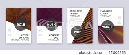 Modern brochure design template set. Gold abstract Modern brochure design template set. Gold abstract 65809863