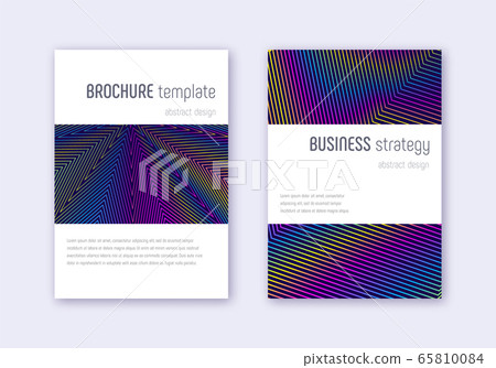 Minimalistic cover design template set. Rainbow ab Minimalistic cover design template set. Rainbow ab 65810084