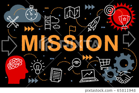 Design of Mission. Infographic idea of making creative products Design of Mission. Infographic idea of making creative products 65811948