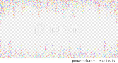 Festive confetti. Celebration stars. Colorful star 65814015