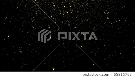 Abstract gold particles and sparkling stars or 65815792
