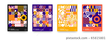 Abstract Bauhaus background, vector geometric Abstract Bauhaus background, vector geometric 65815801