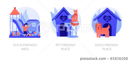 Public space allowance and restrictions vector concept metaphors. Public space allowance and restrictions vector concept metaphors. 65816208