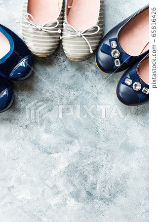 Several Pairs of Female Flat Shoes, Ballerinas Several Pairs of Female Flat Shoes, Ballerinas 65816426