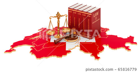 Law and justice in Switzerland concept 65816779