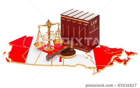 Law and justice in Canada concept, 3D rendering Law and justice in Canada concept, 3D rendering 65816827