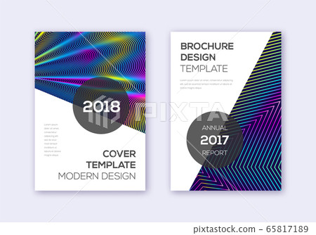 Modern cover design template set. Rainbow abstract Modern cover design template set. Rainbow abstract 65817189