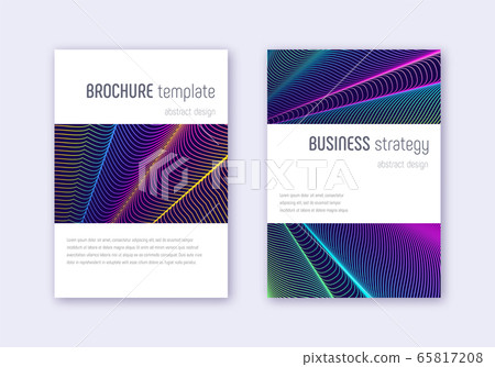 Minimalistic cover design template set. Rainbow ab Minimalistic cover design template set. Rainbow ab 65817208