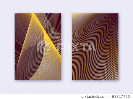 Cover design template set. Abstract lines modern b Cover design template set. Abstract lines modern b 65817730