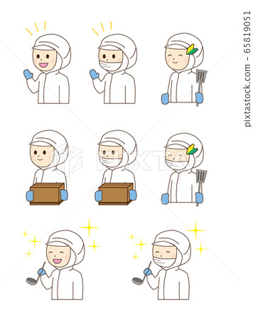 Food manufacturing men and women assortment 65819051