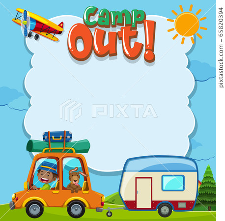 Background template with camping theme Background template with camping theme 65820394