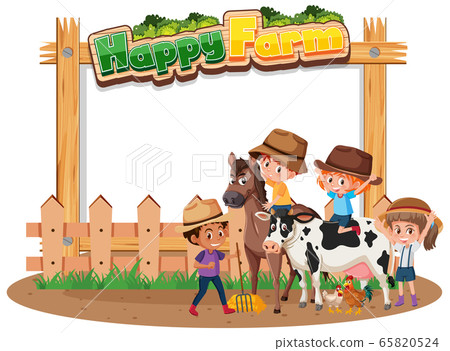 Border frame template with gardening theme 65820524