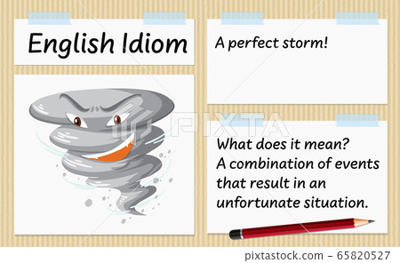 English idiom a perfect storm template 65820527