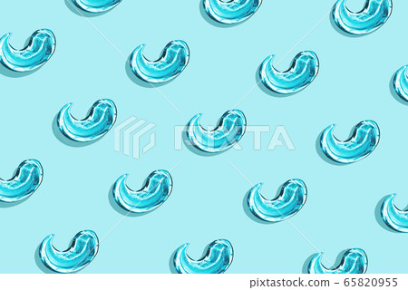 Gel sanitizer for hands in the form of a pattern. Disinfectant, hyaluronic acid, gel texture with bubbles. Gel sanitizer for hands in the form of a pattern. Disinfectant, hyaluronic acid, gel texture with bubbles. 65820955
