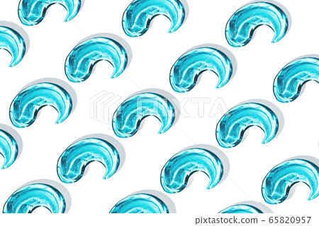 Texture of hyaluronic acid, serum gel. Transparent smear of gel isolated on white background Texture of hyaluronic acid, serum gel. Transparent smear of gel isolated on white background 65820957