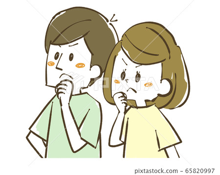 Men and women with anger and dissatisfaction-couples 65820997