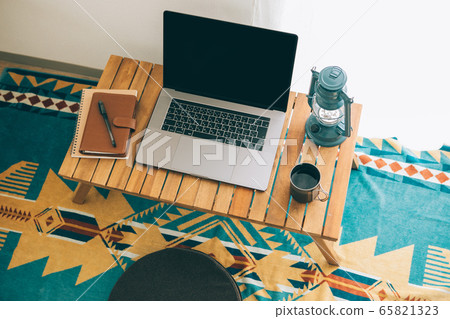 Remote work with camping gear Remote work with camping gear 65821323