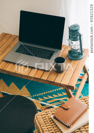 Remote work with camping gear Remote work with camping gear 65821329