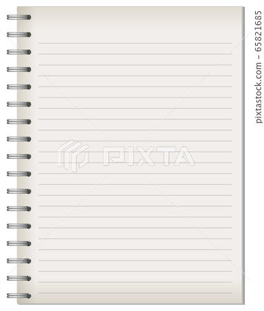 Blank notebook template background Blank notebook template background 65821685